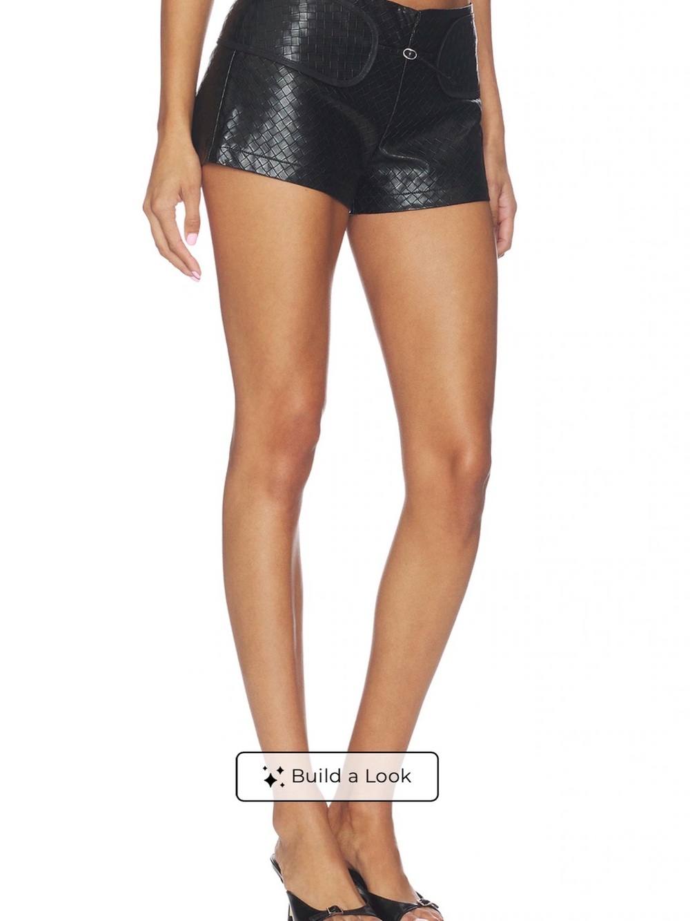 Lioness Black Quilted High-Waist Women’s Shorts